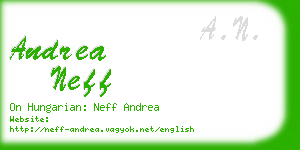 andrea neff business card